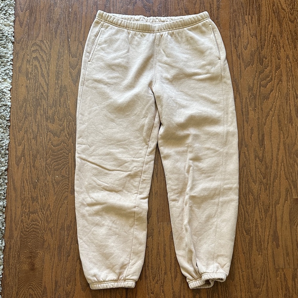 Champion Tan Sweatpants Fleece Joggers - Marked on back - look at photo